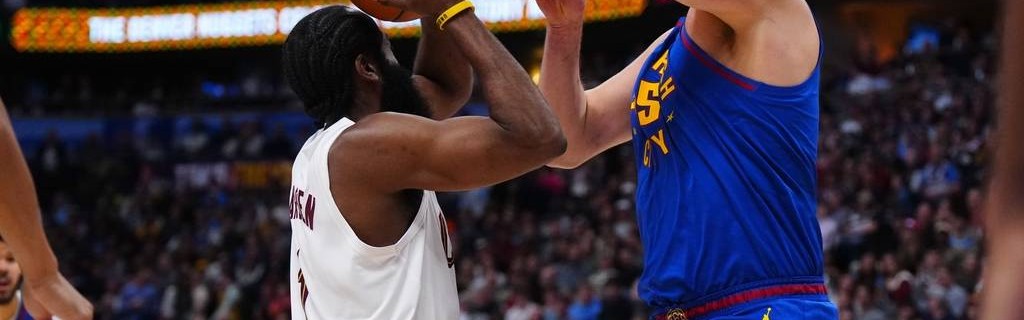 哈登22+10+7+关键三分 约基奇22+14+11骑士胜掘金